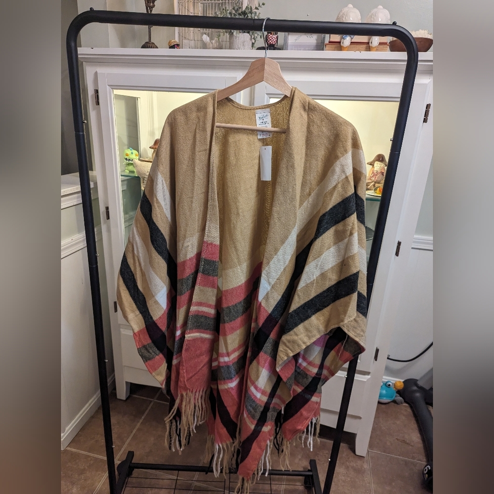 Woolrich cozy blanket shawl cover up OS